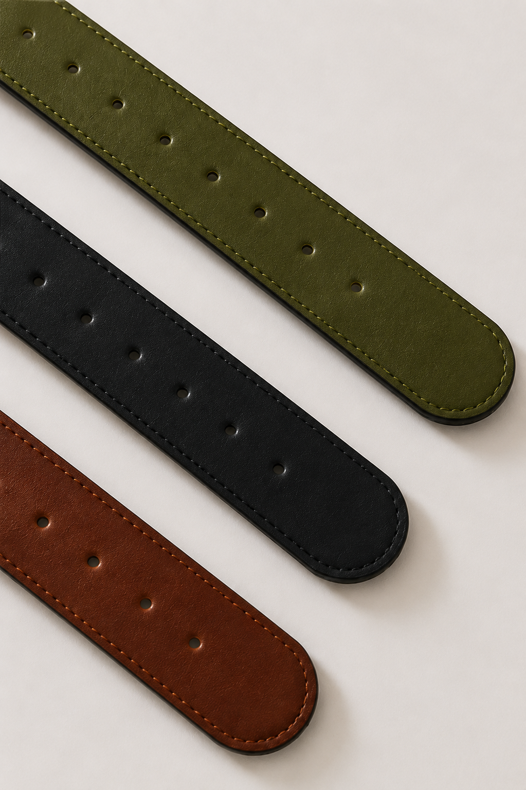 The Reversible Equestrian Belt with Interlocking Gold Buckle
